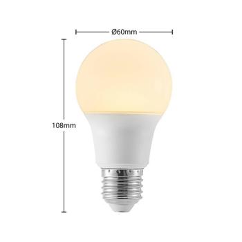LED izzó E27 A60 8 W 3000 K opál, 3-as készlet kép