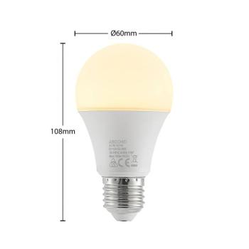 LED izzó E27 A60 9,5 W 3000 K opál, 2-es készlet kép
