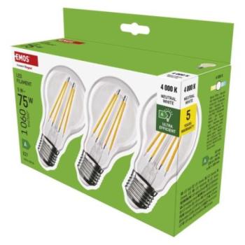 LED izzó Filament A CLASS A60 / E27 / 5 W (75 W) / 1 060 lm / természetes fehér kép