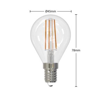 LED izzó filament E14 4 W 2700 K csepp dimm 3-as kép