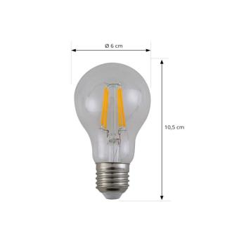 LED izzószálas izzó, világos, E27, 7,2 W, 3000K, 1521 lm kép