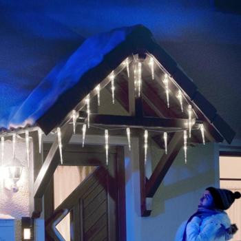 LED jégcsap fényfüggöny 32 jégcsap 7,75m kép