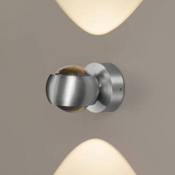 LED kültéri fali lámpa, alumínium színű, up&down, CCT, dimmelhető kép
