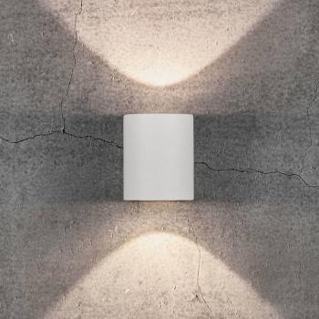 LED kültéri fali lámpa Canto 2, 10 cm, fehér kép