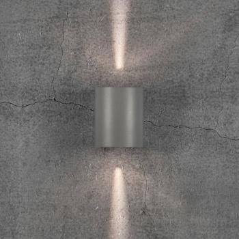 LED kültéri fali lámpa Canto 2, 10 cm, szürke kép