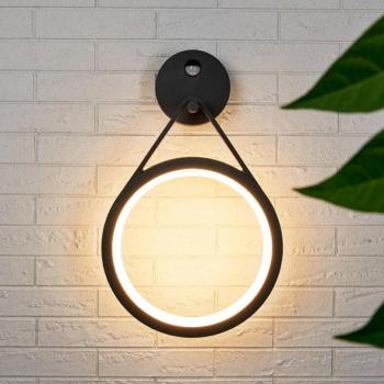 LED kültéri fali lámpa Mirco érzékelő gyűrű alakú kép