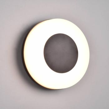 LED kültéri fali lámpa Morena, fekete, IP54, CCT, műanyag kép