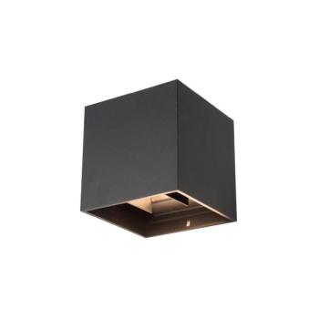  LED kültéri fali lámpa RIKO 2xLED / 4W / 230V fekete IP44  kép
