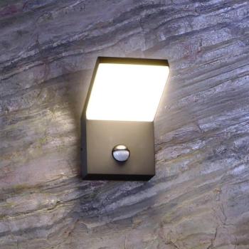 LED kültéri fali világítás Tucanae, szürke, magasság 22 cm, IP54 kép