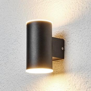 LED kültéri falilámpa Morena fekete 2 izzós. kép
