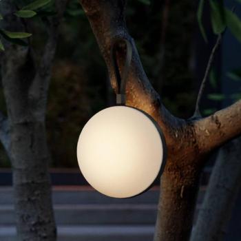 LED kültéri lámpa Bring to go Ø 16 cm fehér/fekete kép