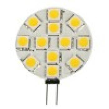 LED lámpa , 12V DC , G4 foglalat , 2 Watt , 120° , meleg fehér kép