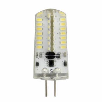 LED lámpa , 12V DC , kukorica , G4 foglalat , 3 Watt , 360° , szilikon bevonat , meleg fehér kép