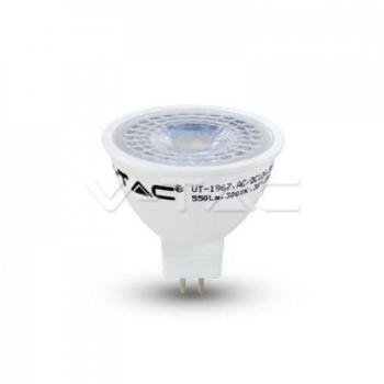 LED lámpa , 12V DC , MR16 , G5.3 foglalat , 38° , 7 Watt , meleg fehér kép