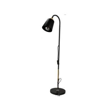 LED lámpa ,  állólámpa , állítható magasság , E27-es foglalattal , fekete , fa , Berge Vienna kép