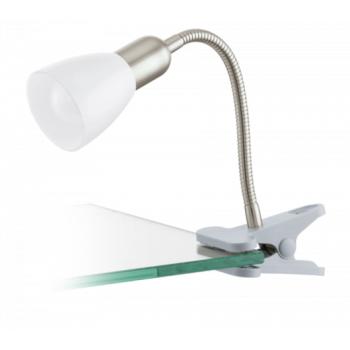 LED lámpa , asztali , csíptetős , E14 foglalat , ezüst , EGLO , DAKAR 3 , 92932 kép