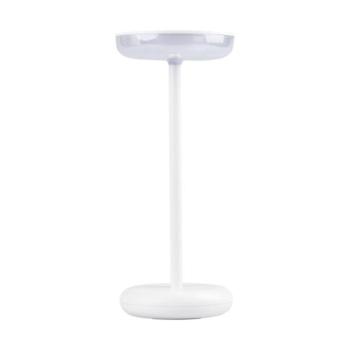 LED lámpa , asztali , hordozható , fehér , lekerekített , érintő kapcsoló , USB , dimmelhető , meleg fehér , IP44 , Kanlux , FLUXY kép