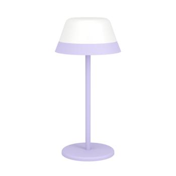 LED lámpa , asztali , hordozható , lila , lekerekített , érintő kapcsoló , dimmelhető , 2in1 , RGB+WW, IP54 , EGLO , MEGGIANO kép