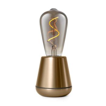 LED lámpa , asztali , hordozható , prémium,  E27 , PET , arany , IP65 , HUMBLE kép