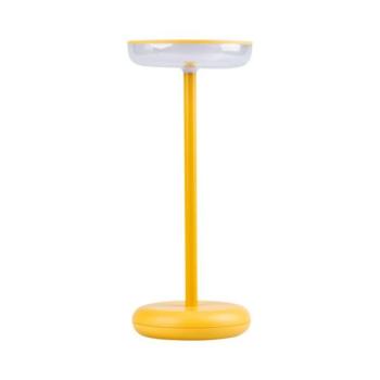 LED lámpa , asztali , hordozható , sárga , lekerekített , érintő kapcsoló , USB , dimmelhető , meleg fehér , IP44 , Kanlux , FLUXY kép