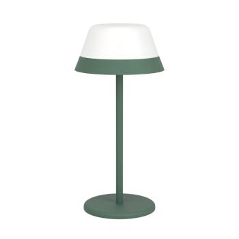LED lámpa , asztali , hordozható , zöld , lekerekített , érintő kapcsoló , dimmelhető , 2in1 , RGB+WW, IP54 , EGLO , MEGGIANO kép