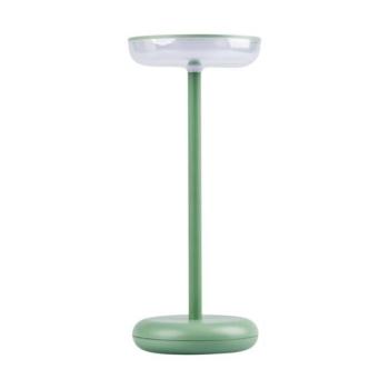 LED lámpa , asztali , hordozható , zöld , lekerekített , érintő kapcsoló , USB , dimmelhető , meleg fehér , IP44 , Kanlux , FLUXY kép