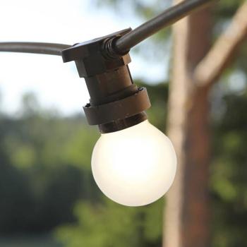 LED lámpa E27 G45 tündérfényekhez, fehér 2,700K kép