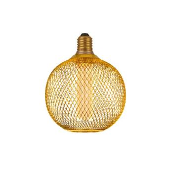 LED lámpa E27 Mesh 3,4W 3.000K Ø12cm arany kép