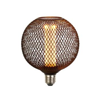 LED lámpa E27 Mesh 3,5W 1.800K Ø12cm fekete kép