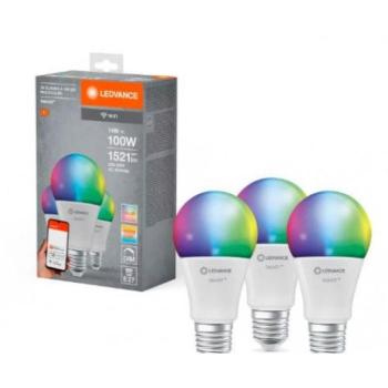 LED lámpa , égő , 3 x E27 , 3 x 14W , RGBW , CCT , dimmelhető , LEDVANCE Smart+ WIFI kép