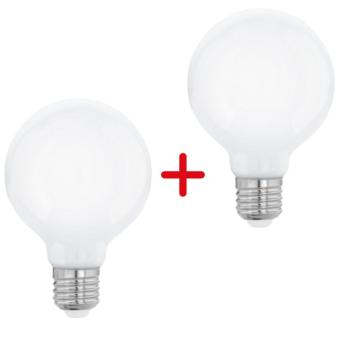 LED lámpa , égő , E27 , G80 , 7W , meleg fehér  , EGLO , 110038 ,1+1 kép