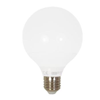 LED lámpa , égő , gömb , G95 , E27 foglalat , 12 Watt , meleg fehér kép