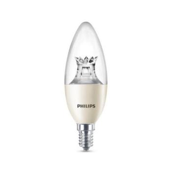 LED lámpa , égő , gyertya , E14 , 8 Watt , 2200-2700K , dimmelhető , Philips DimTone kép
