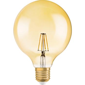 LED lámpa , égő , izzószálas hatás , filament , dimmelhető , meleg fehér , E27 , 6.5W , vintage ,  LEDVANCE (OSRAM) kép
