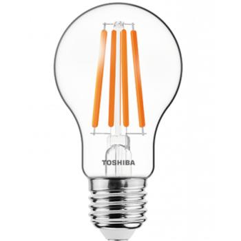 LED lámpa , égő , izzószálás hatás , filament , E27 foglalat , 10.5 Watt , meleg fehér , TOSHIBA , 5 év garancia kép