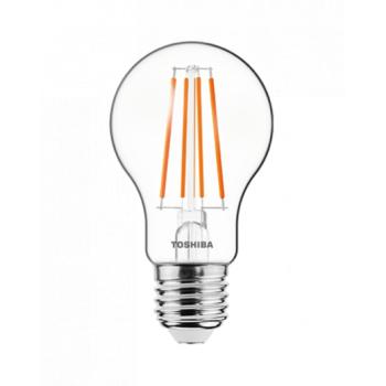 LED lámpa , égő , izzószálás hatás , filament , E27 foglalat , 4.5 Watt , 2700K , meleg fehér , TOSHIBA , 5 év garancia kép