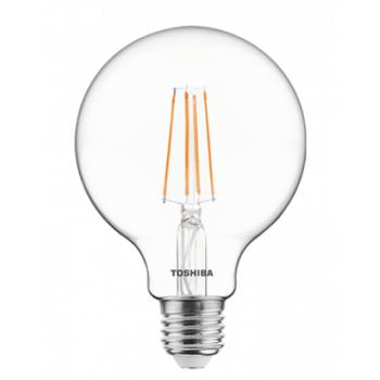 LED lámpa , égő , izzószálás hatás , filament , E27 foglalat , 8.5 Watt , meleg fehér , TOSHIBA , 5 év garancia kép
