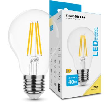 LED lámpa , égő , izzószálas hatás , filament  , E27 foglalat , A60  , 4 Watt , meleg fehér , Modee kép
