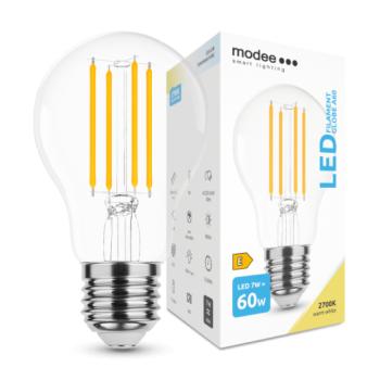 LED lámpa , égő , izzószálas hatás , filament  , E27 foglalat , A60 , 8 Watt , természetes fehér , Modee kép