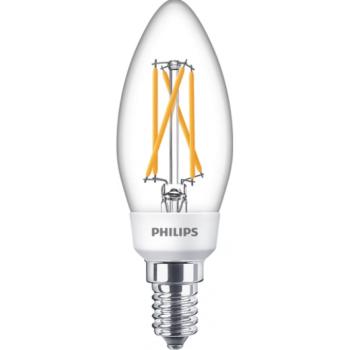 LED lámpa , égő , izzószálas hatás , filament , gyertya , E14 foglalat , 5 Watt , kapcsolóval dimmelhető , Philips , SceneSwitch kép
