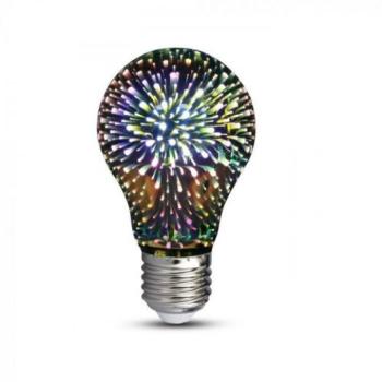 LED lámpa , égő , izzószálas hatás , filament , körte , E27 foglalat , 3 Watt , meleg fehér , tűzijáték kép