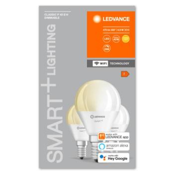 LED lámpa , égő , kis gömb , 3 x E14 , 3 x 4.9W , meleg fehér , dimmelhető , LEDVANCE Smart+ WIFI kép