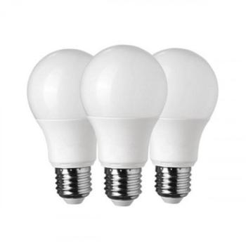 LED lámpa , égő , körte ,  E27 foglalat , 10 Watt , meleg fehér , 3 darabos csomag , 5 év garancia kép