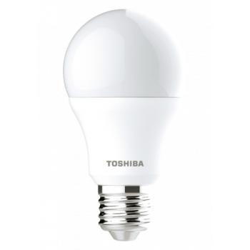 LED lámpa , égő , körte , E27 foglalat , 8.5 Watt , 180° , hideg fehér , 3 darabos csomag , TOSHIBA , 5 év garancia kép