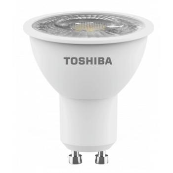 LED lámpa , égő , szpot ,  GU10 foglalat , 5.5 Watt , 38° , hideg fehér , TOSHIBA , 5 év garancia kép