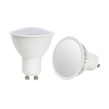 LED lámpa , égő , szpot , GU10 foglalat , matt előlappal , 110° , 9.5 Watt , természetes fehér, Optonica kép