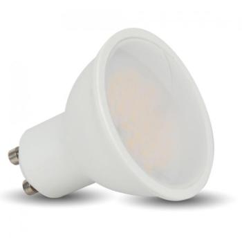 LED lámpa , égő , szpot , GU10 foglalat , matt üveg előlappal , 100° , 4.5 Watt , természetes fehér , V-TAC kép