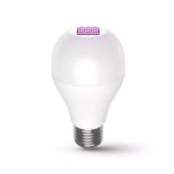 LED lámpa , égő , UV-C fertőtlenítéssel , E27 , 8W , hideg fehér , 59S , SunClean kép
