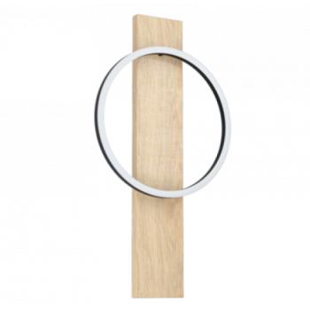 LED lámpa , fali , 12W , meleg fehér , fa , barna , EGLO , BOYAL LED , 99466 kép