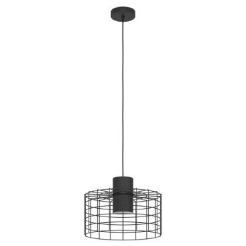 LED lámpa , függeszték , mennyezeti , 110cm , E27 foglalattal , 1 x 40W , fekete , EGLO , MILLIGAN , 43627 kép